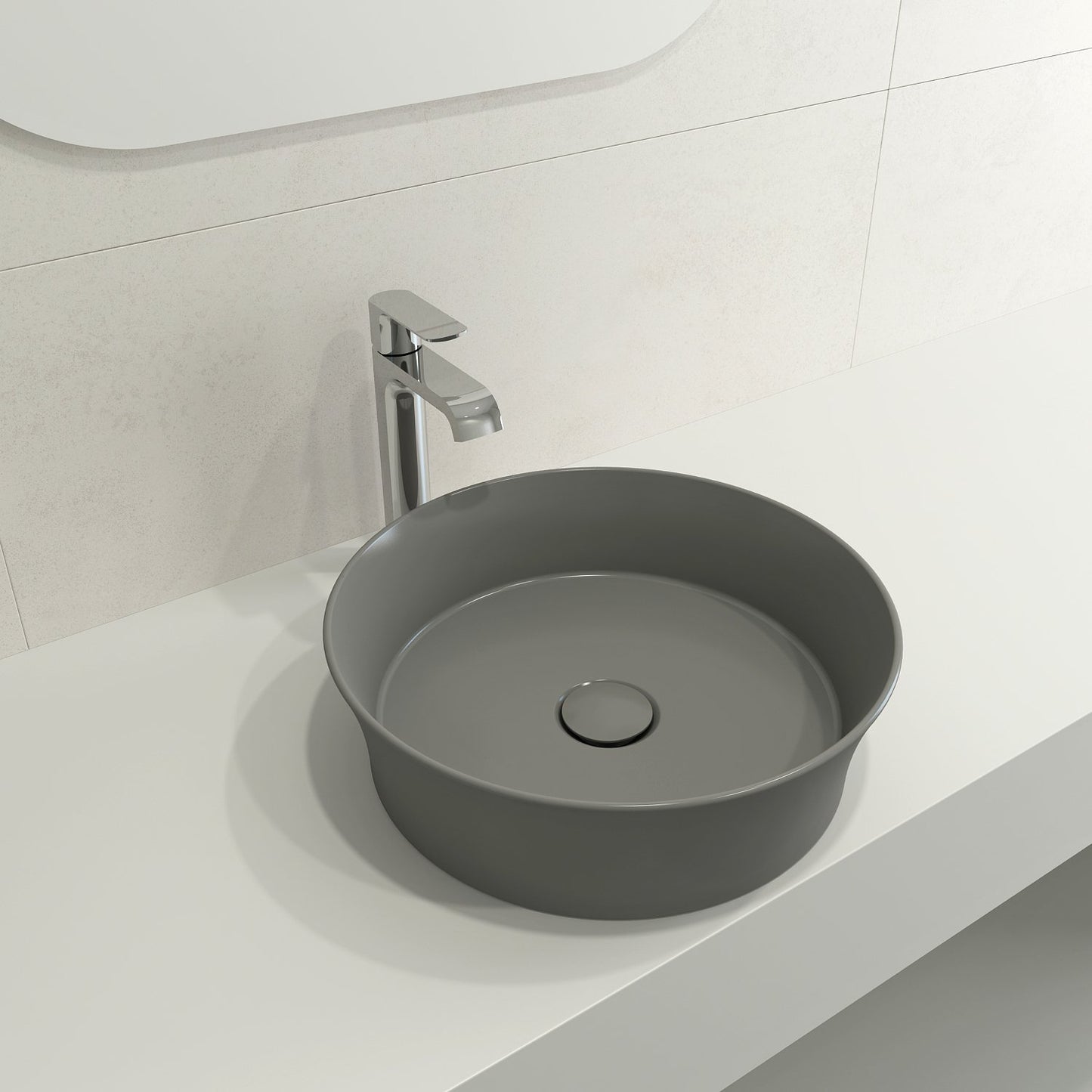 Bocchi Bathroom Vessel Sink SOTTILE 15R