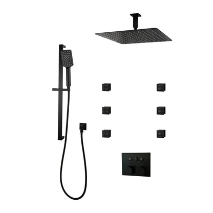 Three Way Thermostatic Shower System F58123-W16ASB6