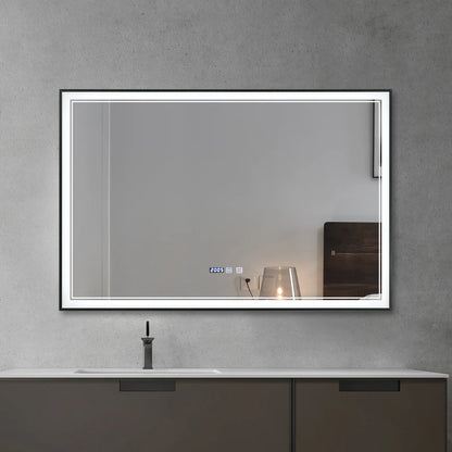 Kodaen Infinity Wood Framed Front-lit Bathroom LED Mirror 210 - Golzar Home