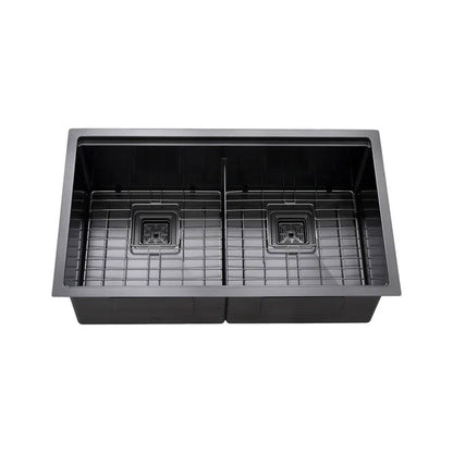 32" x 19" Kitchen Sink - Double Bowls - Golzar Home