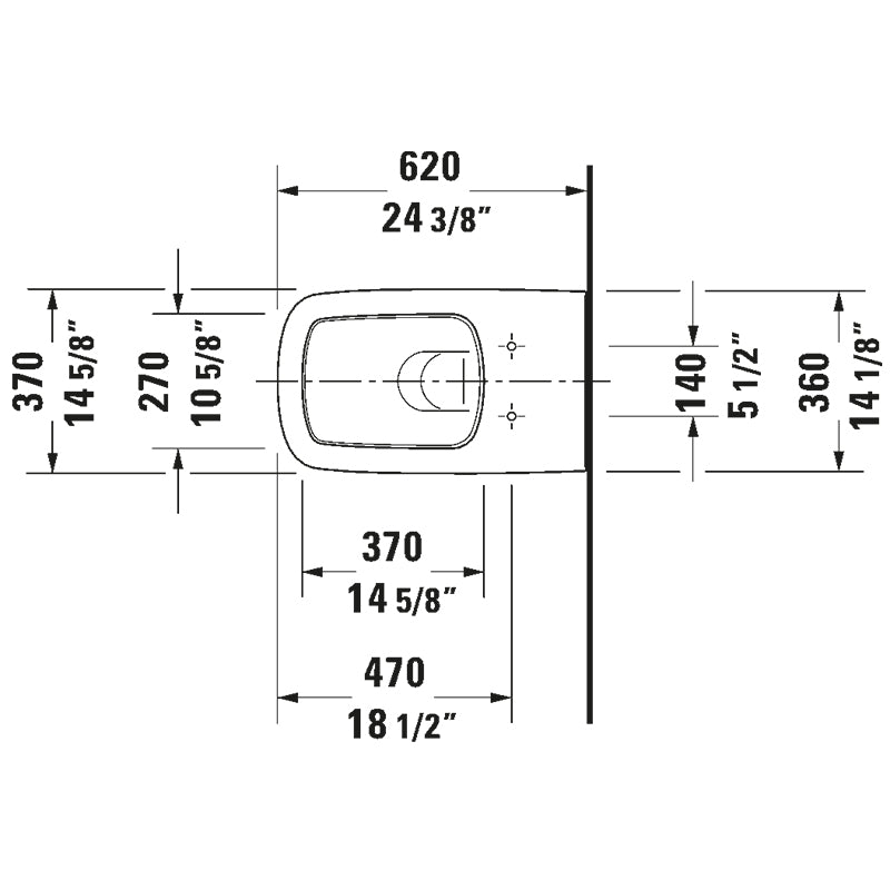 Duravit DuraStyle Wall Mounted Toilet White+Sensowash Autoflush toilet kit