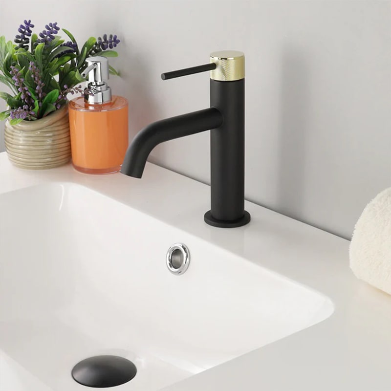 ELEGANTE Single Hole Bathroom Faucet-F11104 - Golzar Home