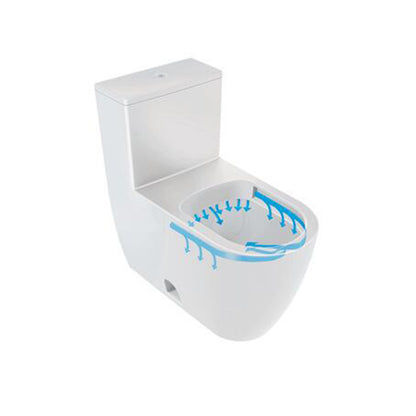 Duravit ME by Starck Single Flush One Piece Toilet White + SensoWash Classic Bidet Seat