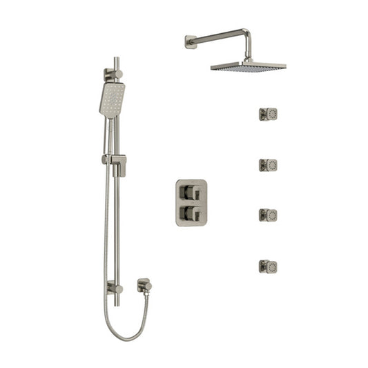 Riobel Equinox Shower Kit Type T/P Double Coaxinal with 4 Body Jets