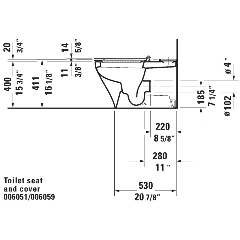 Duravit DuraStyle Elongated Slow Close Seat - Golzar Home