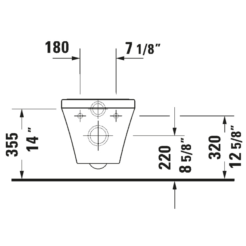 Duravit DuraStyle Wall Mounted Toilet White+Sensowash Autoflush toilet kit