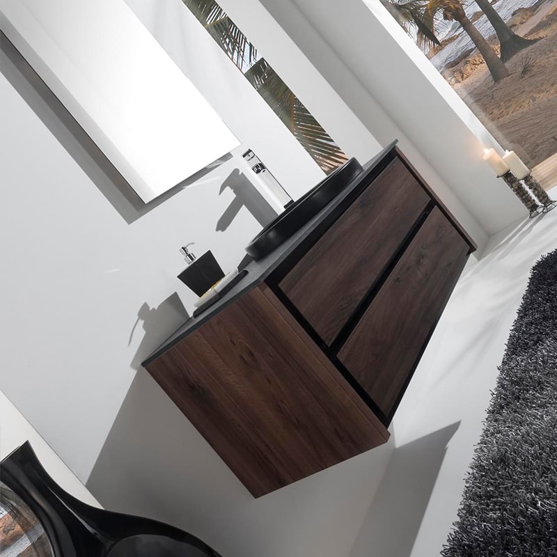 Bocciolo Collection-Single Sink Bathroom Vanity - Golzar Home