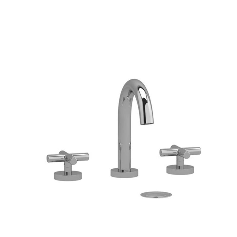 Riobel Riu 8 Inch Tall Bathroom Faucet with Cross Handles