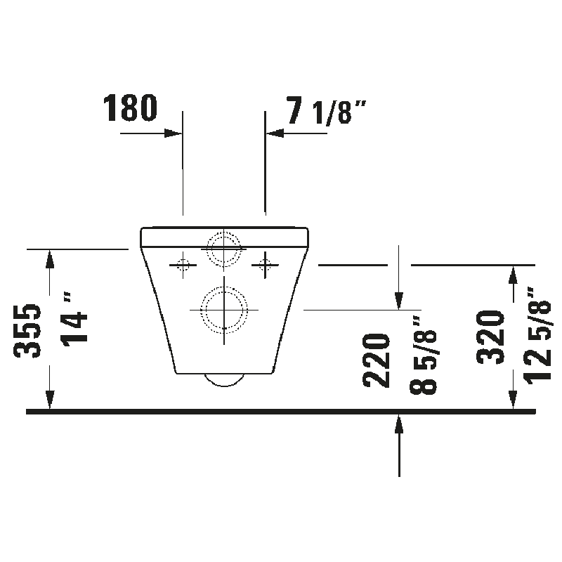 Duravit DuraStyle Wall Hung Toilet White