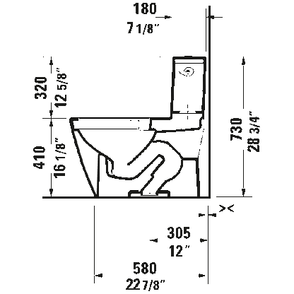 Duravit D-Neo Single Flush One Piece Toilet White