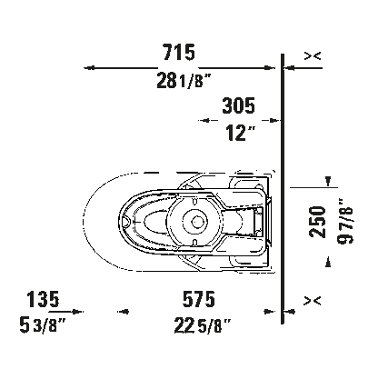 Duravit One Piece Toilet #D40602