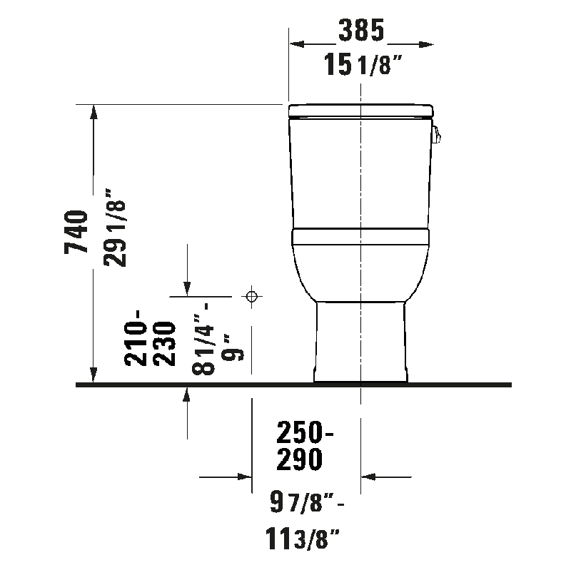 Duravit No.1 Single Flush One-Piece Toilet - Golzar Home