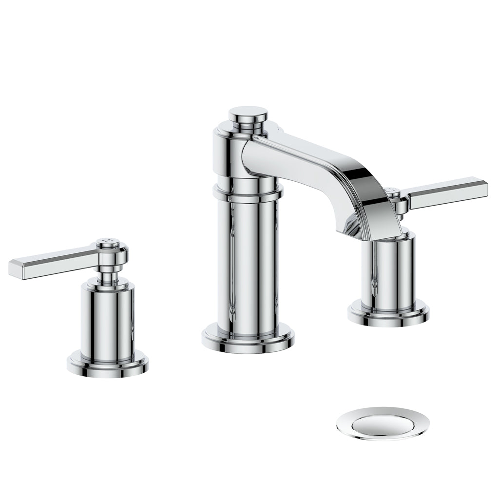 ZEHN 8-inch WIDESPREAD LAVATORY FAUCET WITH POP-UP DRAIN-Z1 LEVER