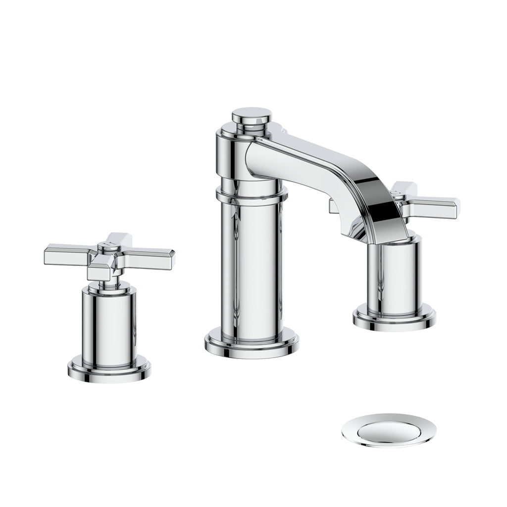 ZEHN 8-inch WIDESPREAD LAVATORY FAUCET WITH POP-UP DRAIN-Z4 LEVER