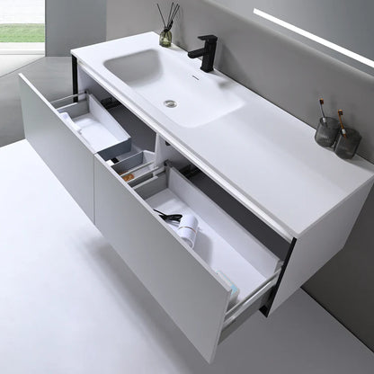 Wall-mount Single Sink Bathroom Vanity WV5698 + BASIN5698