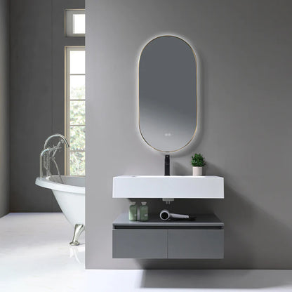 Kodaen Atomic Framed Back-lit Bathroom LED Mirror - Golzar Home