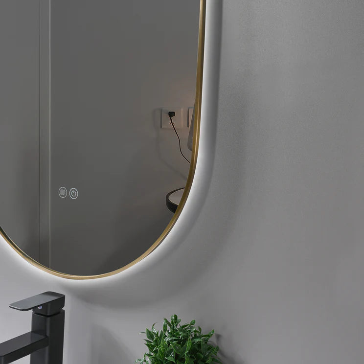 Kodaen Atomic Framed Back-lit Bathroom LED Mirror - Golzar Home