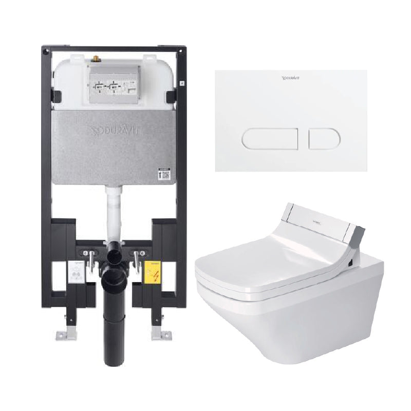 Duravit DuraStyle Wall Hung Toilet Complete Set + Sensowash Autoflush toilet kit - Golzar Home