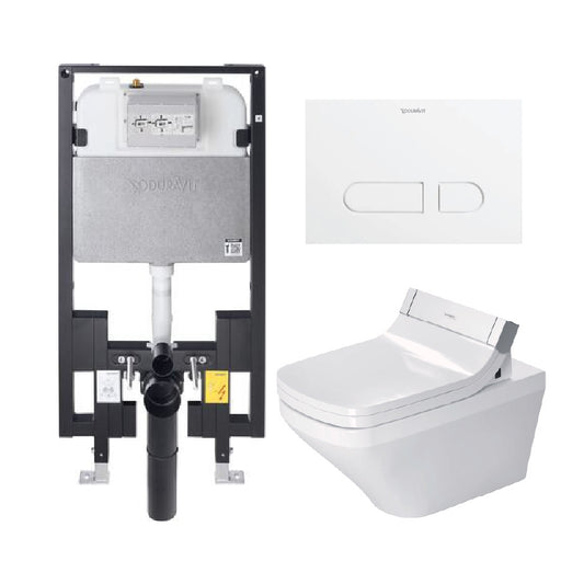 Duravit DuraStyle Wall Hung Toilet Complete Set + Sensowash Autoflush toilet kit