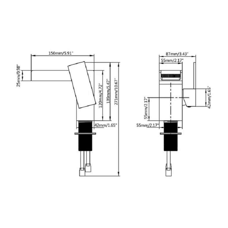 NIAGRA Single Hole Bathroom Faucet-F11101 - Golzar Home