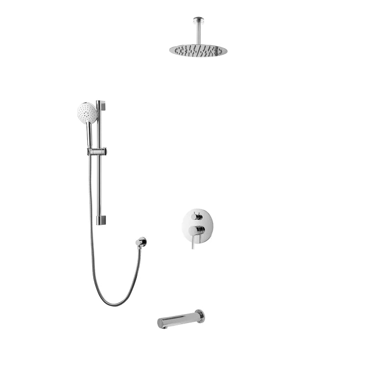 Three Way Pressure Balanced Shower System F55104-4C12ATS - Golzar Home