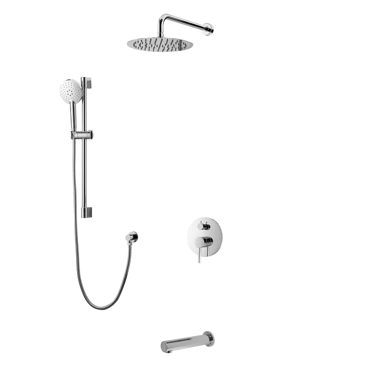 Three Way Pressure Balanced Shower System F55104-4C12ATS - Golzar Home