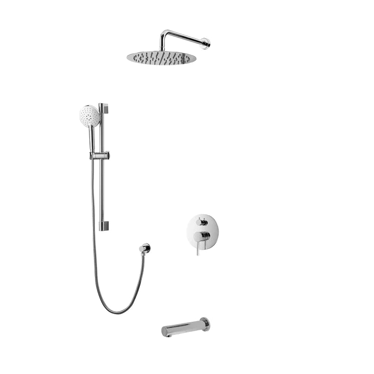 Three Way Pressure Balanced Shower System F55104-4C12ATS - Golzar Home