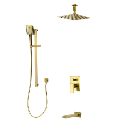 Three Way Pressure Balanced Shower System F55123-4C12ATS - Golzar Home