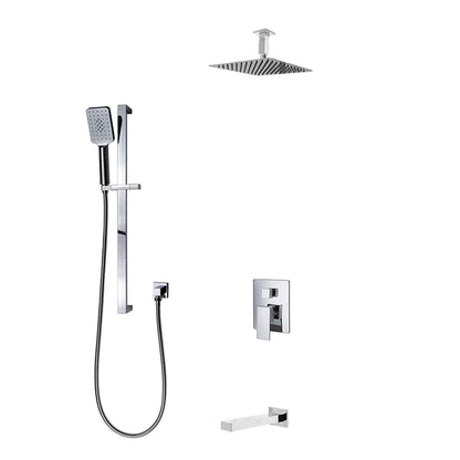 Three Way Pressure Balanced Shower System F55123-4C12ATS - Golzar Home