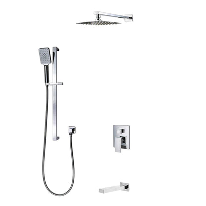 Three Way Pressure Balanced Shower System F55123-4C12ATS - Golzar Home