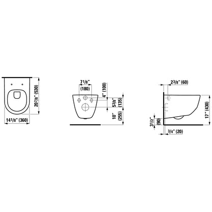 LAUFEN PRO Wall Hung Toilet - Golzar Home