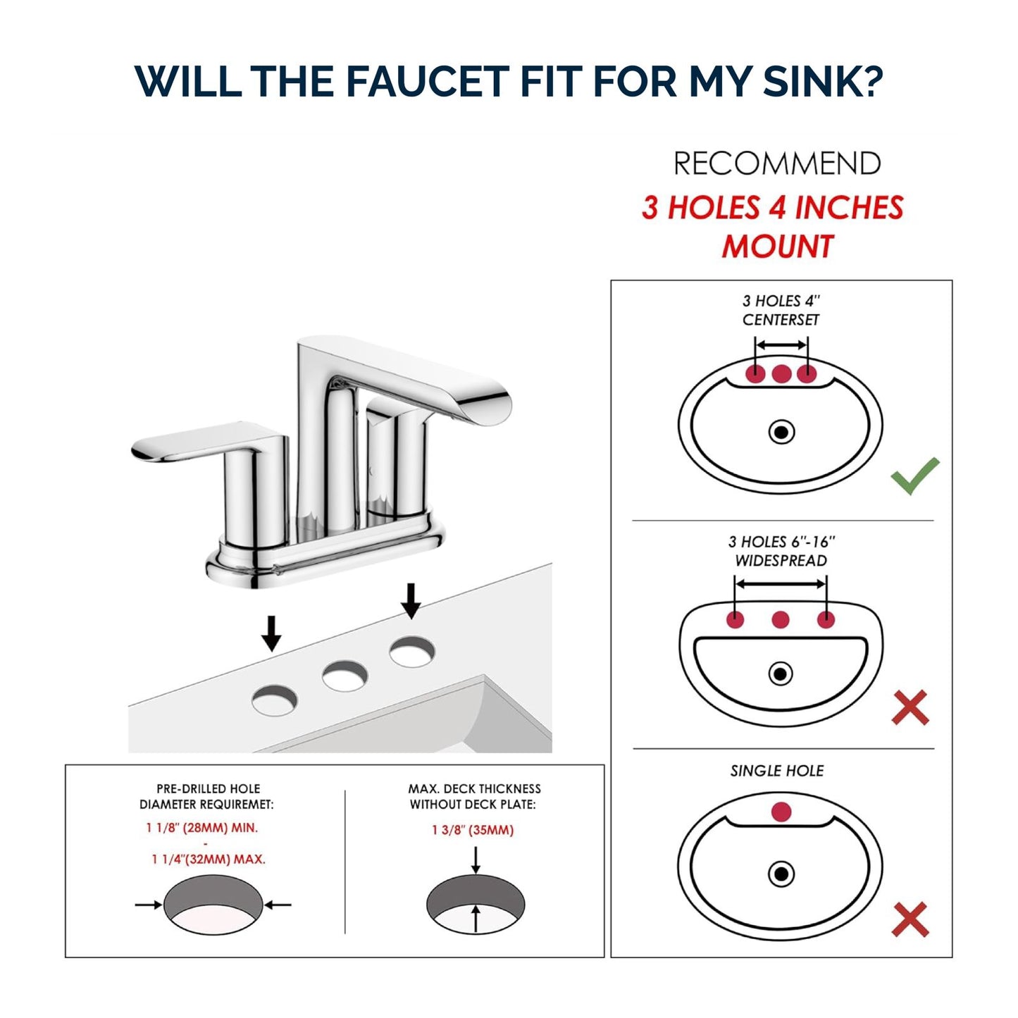 Melnick 2-Handle Centerset Bathroom Faucet by VISENTIN