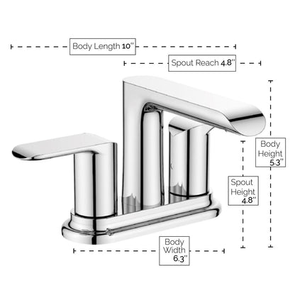 Centerset Bathroom Faucet VS18431 - Golzar Home