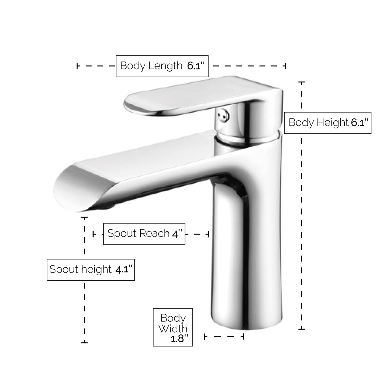 Melnick Single-Hole Bathroom Faucet by VISENTIN