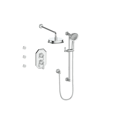 CARINTHIA 3-WAY TH SHOWER KIT WITH BODY JETS-SET.CX.320.810