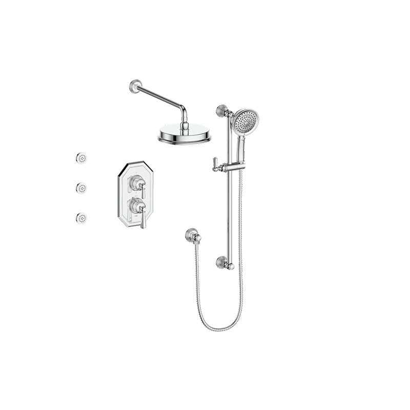 CARINTHIA 3-WAY TH SHOWER KIT WITH BODY JETS-SET.CX.320.810