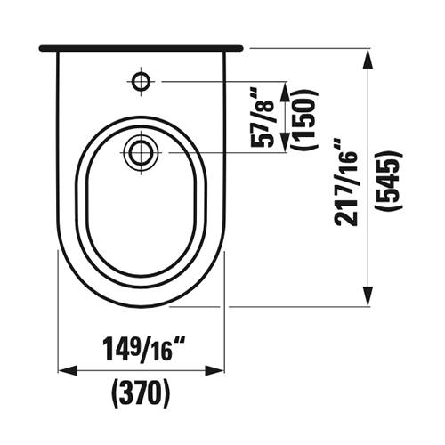 Laufen-Kartell Wall-Mounted Bidet H830331