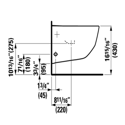 LAUFEN PRO Wall-mounted Bidet - H830952