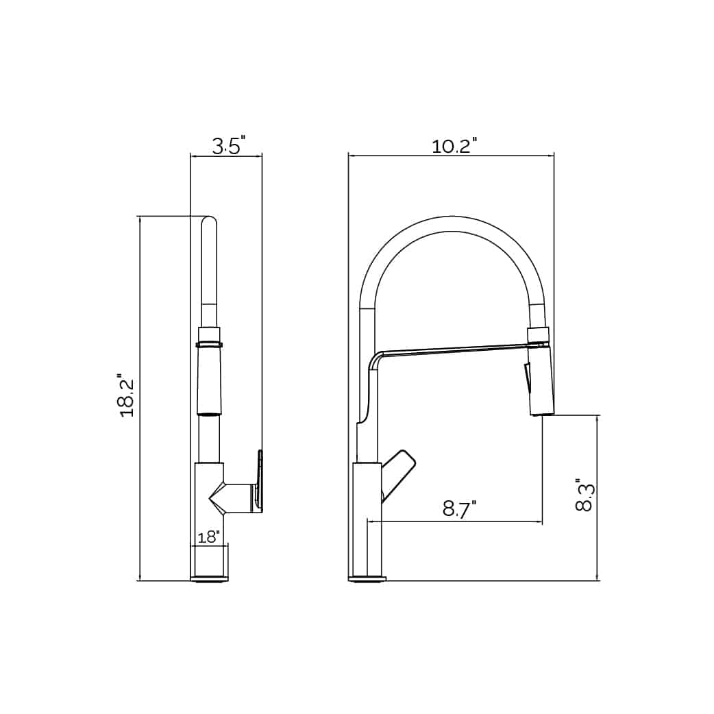 VISENTIN Pull-Out Kitchen Faucet