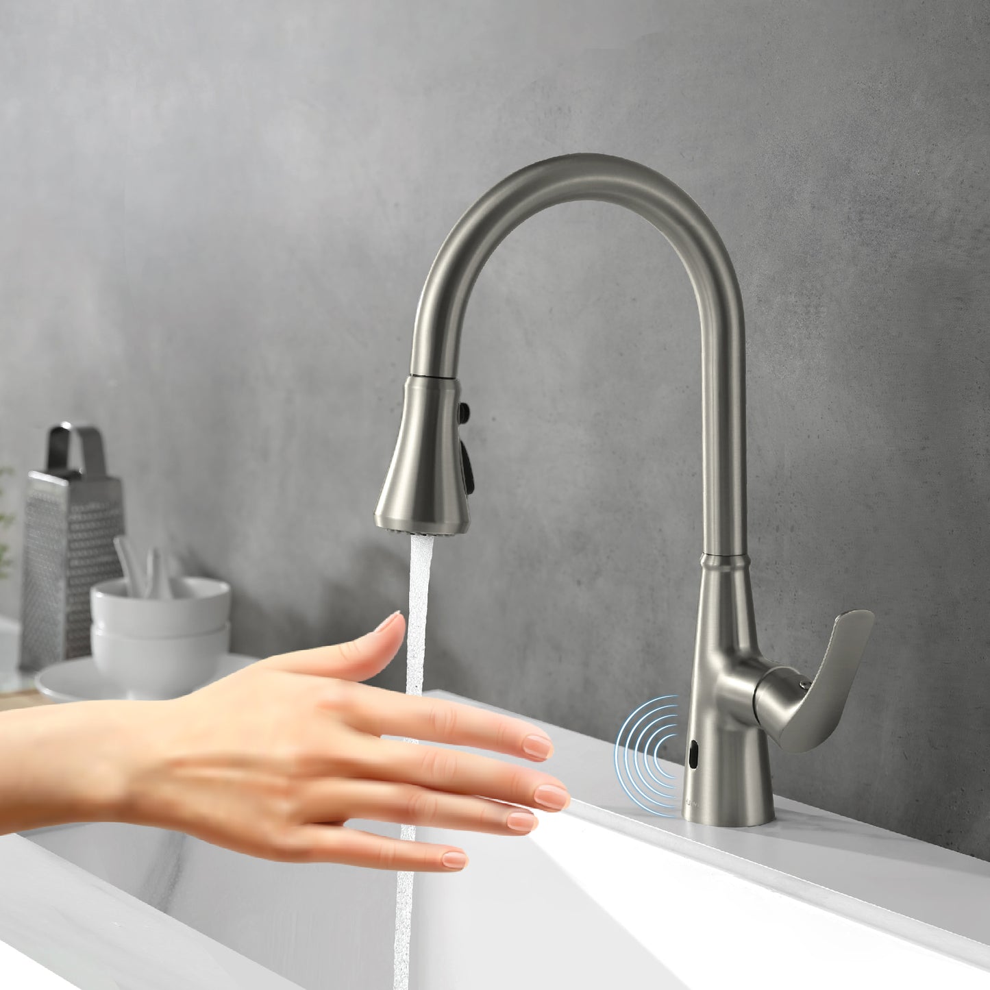 VISENTIN Modern Touch-less Kitchen Faucet