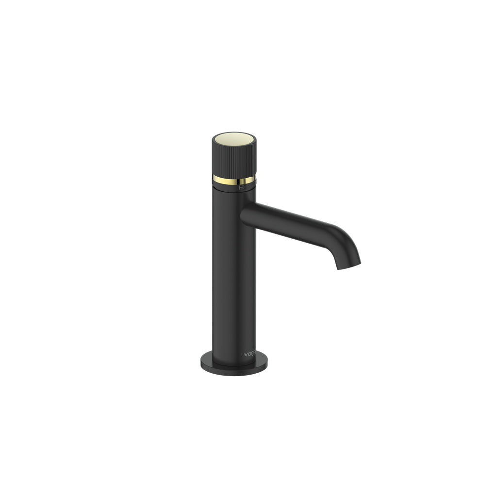 MOND SINGLE HOLE LAVATORY FAUCET WITH POP-UP DRAIN-BF.MD.1001.MB