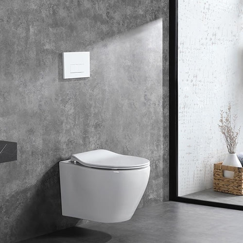 Alps Wall Hung Toilet KW99046 - Complete Set With Duravit Carrier