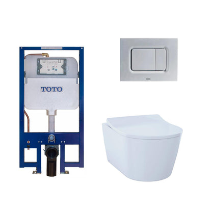 TOTO RP Compact Wall Hung Toilet & In-wall Tank System 1.28/0.9 GPF