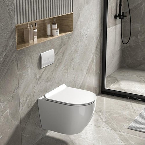 Alps Wall Hung Toilet KW9003 - Complete Set With Duravit Carrier - Golzar Home