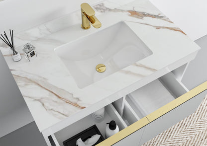 Beijing Single Sink Bathroom Vanity - Golzar Home