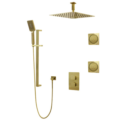 Three Way Thermostatic Shower System F57123-4C16ALB2 - Golzar Home