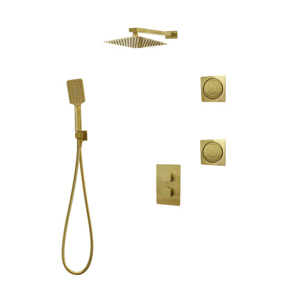 Three Way Thermostatic Shower System F57123-4C16BLB2 - Golzar Home