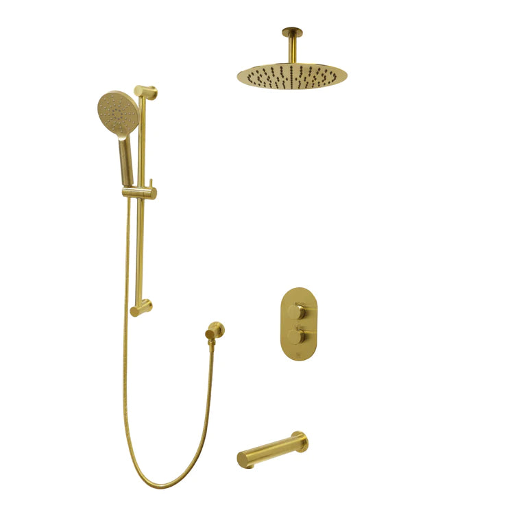 Three Way Thermostatic Shower System F57104-W12ATS - Golzar Home