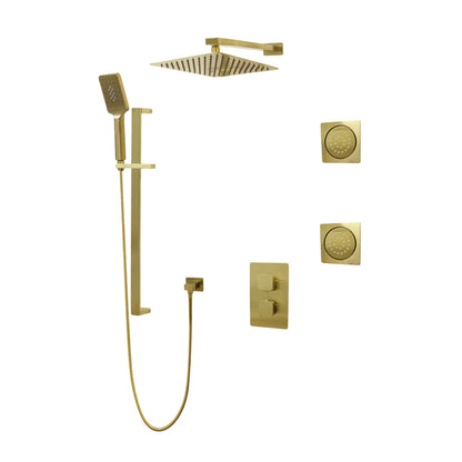 Three Way Thermostatic Shower System F57123-4C16ALB2 - Golzar Home