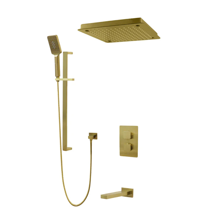 Three Way Thermostatic Shower System F57123-FM16ATS - Golzar Home